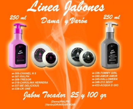 LINEA DE CREMAS Y JABONES